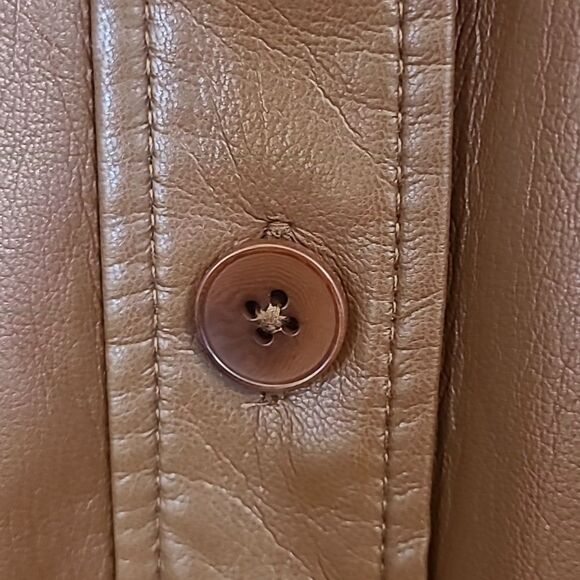 Wilfred The Ganna Vegan Leather Shirt Jacket Brown Size M - Picture 9 of 16